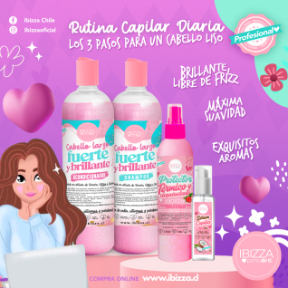 KIT RUTINA CAPILAR CRECIMIENTO-USO DIARIO CABELLO NATURAL Y/O DECOLORADO