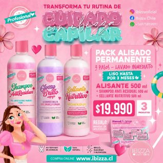 PACK ALISADO PERMANENTE LAVADO INMEDIATO TODO TIPO DE CABELLO LISO PERFECTO COMPROBADO